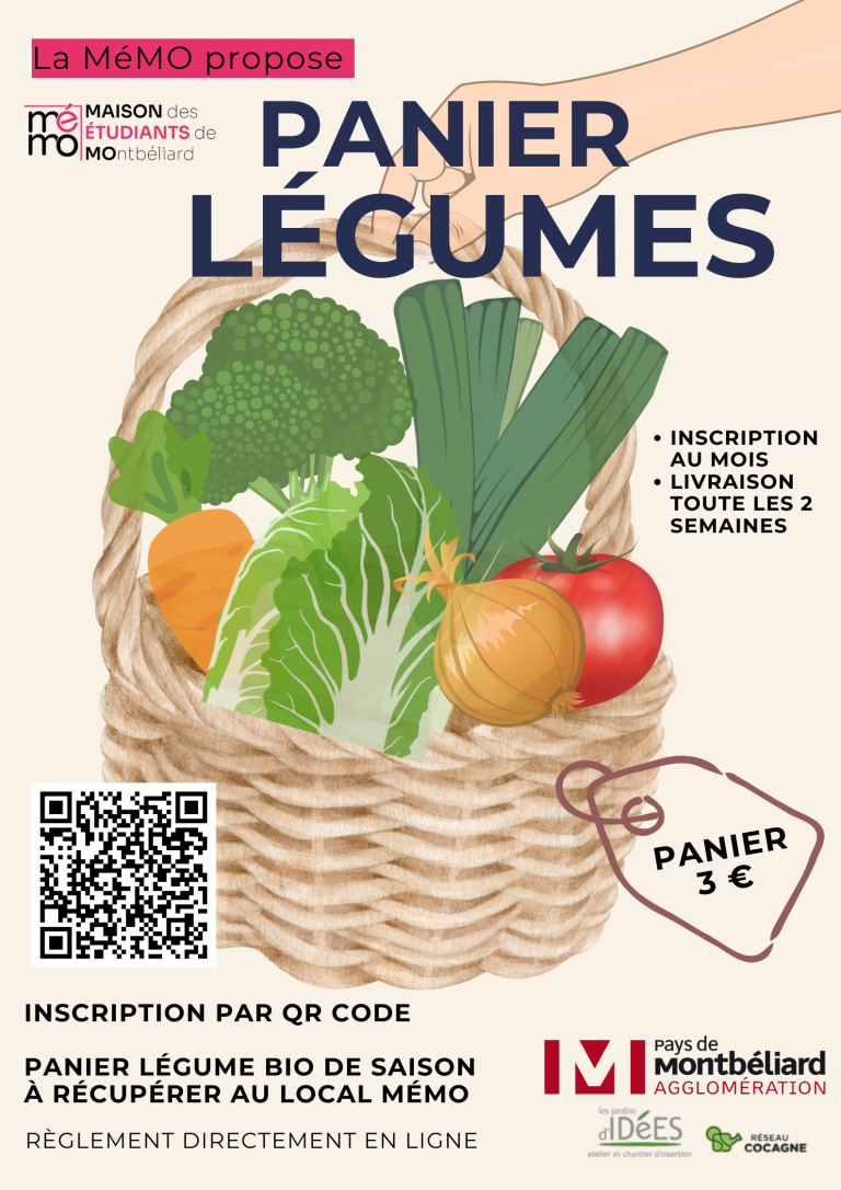 Panier Légumes de saison mémo